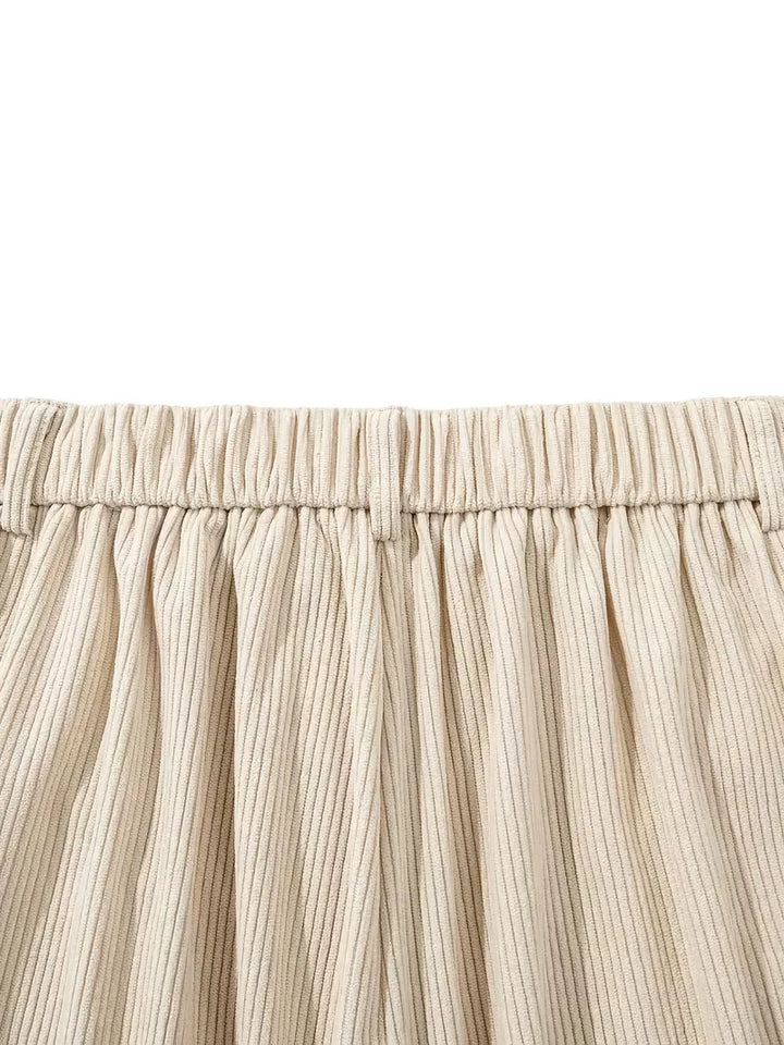 Corduroy pantalons met rechte pijpen