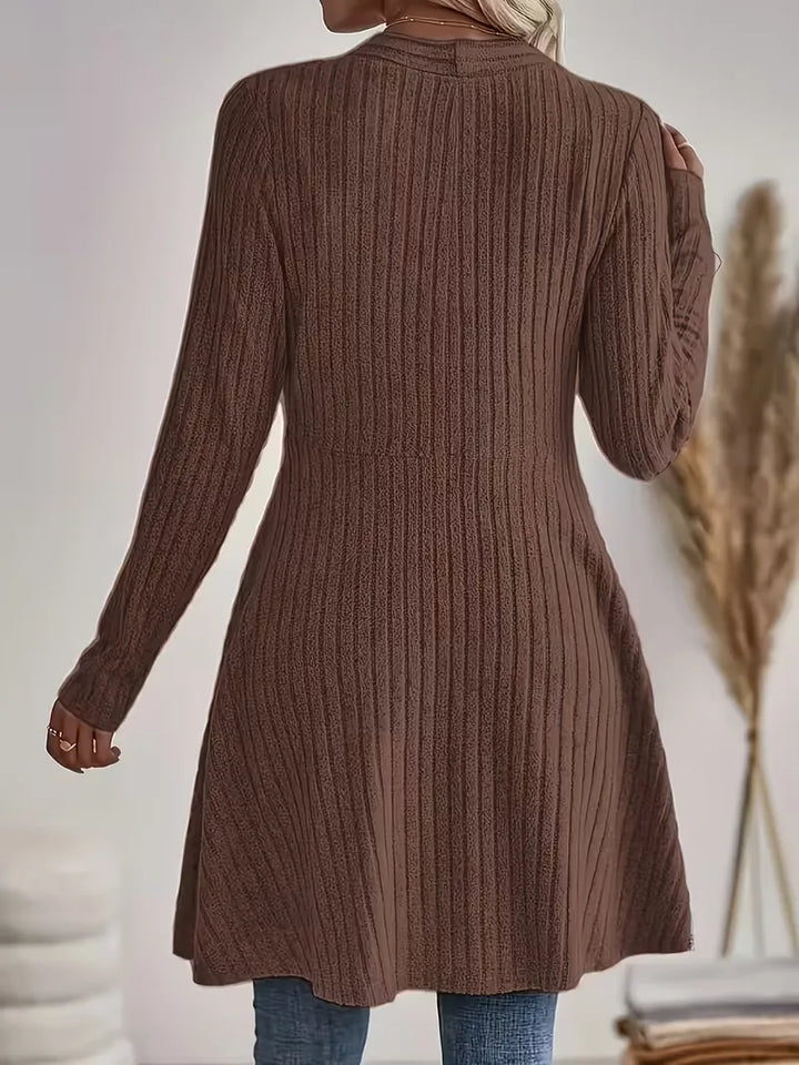 Zwarte cardigan met V-hals