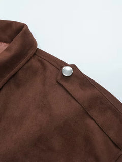 Oversized leren jas