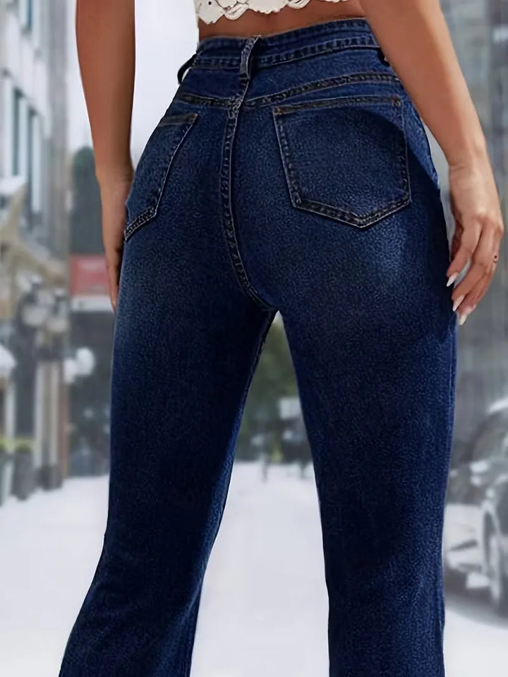 Flared jeans met hoge taille