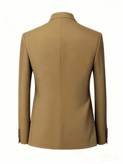 Blazer slim fit met mandarin collar