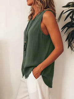 Bohemian dames blouse met knopen