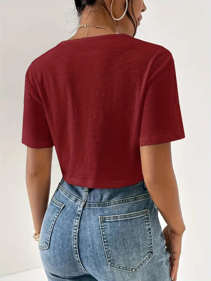 T-shirt met twistdetail