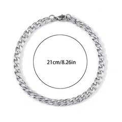 Minimalistische stalen armband