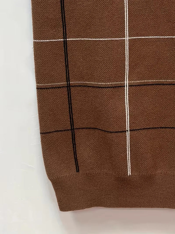 Mouwloos vest met V-hals