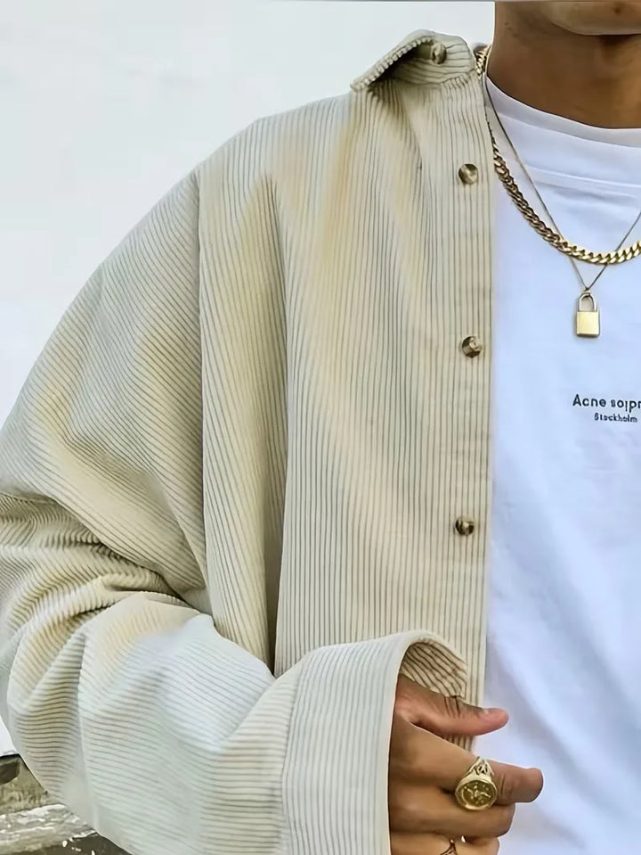 Oversized bomberjack van corduroy