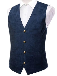 Gilet met V-hals en knopen