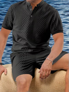 Zomer kledingset met jacquard patroon