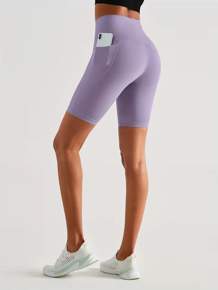 Sportshort met hoge taille