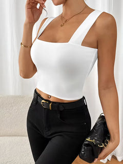 tanktop met vierkante hals