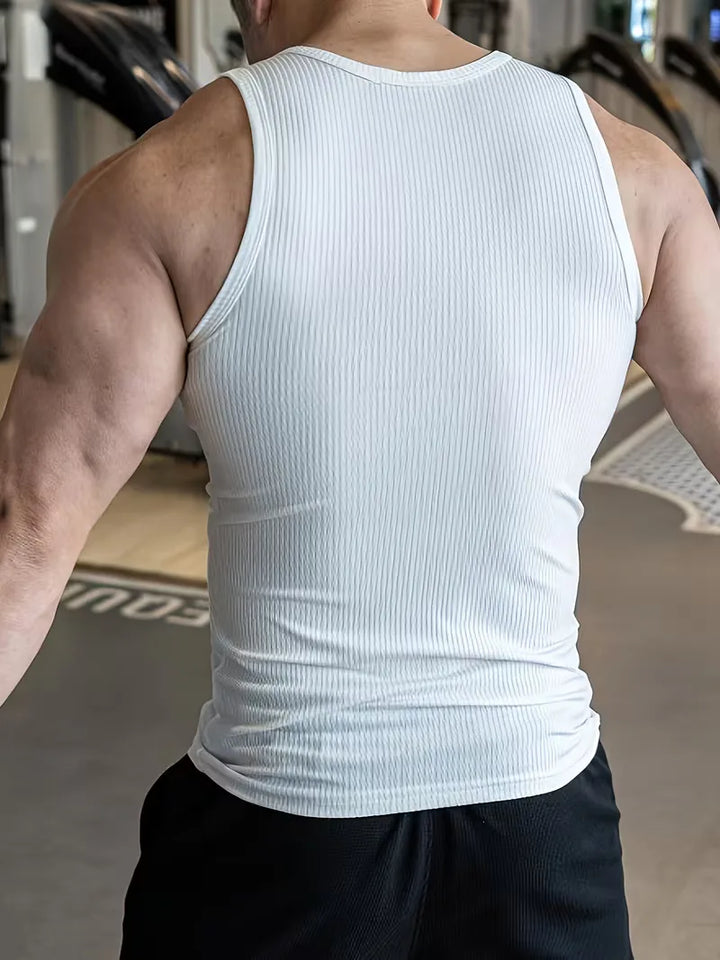 Tanktop slim fit ribbed