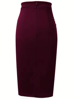 Plooirok met hoge taille