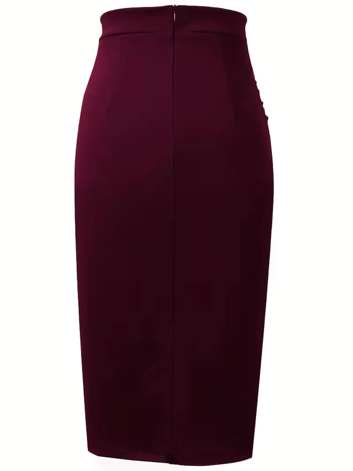 Plooirok met hoge taille