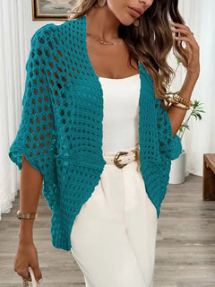 Oversized cardigan met hollow-out design