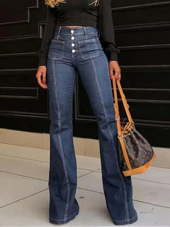 Flared jeans met hoge taille