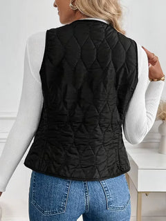 Bodywarmer met knoopsluiting
