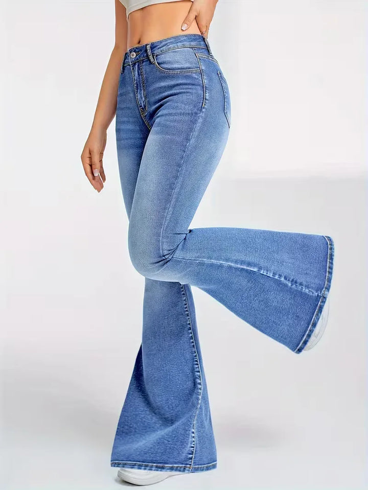 Flared jeans met hoge taille