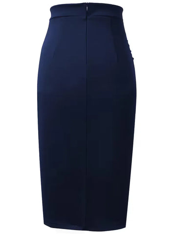 Plooirok met hoge taille