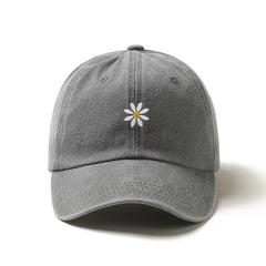 Baseball pet met daisy borduursel