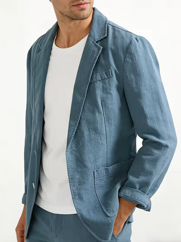 Blazer met notched lapel