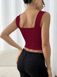 tanktop met vierkante hals