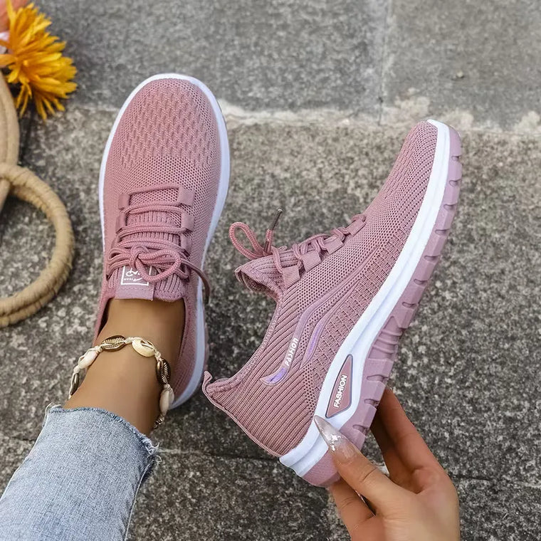 Lage sneaker met ademend mesh