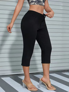 Skinny jeans met split hem