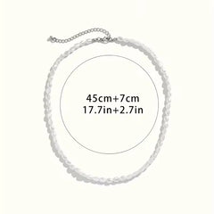 Barokke ketting met imitatie parels