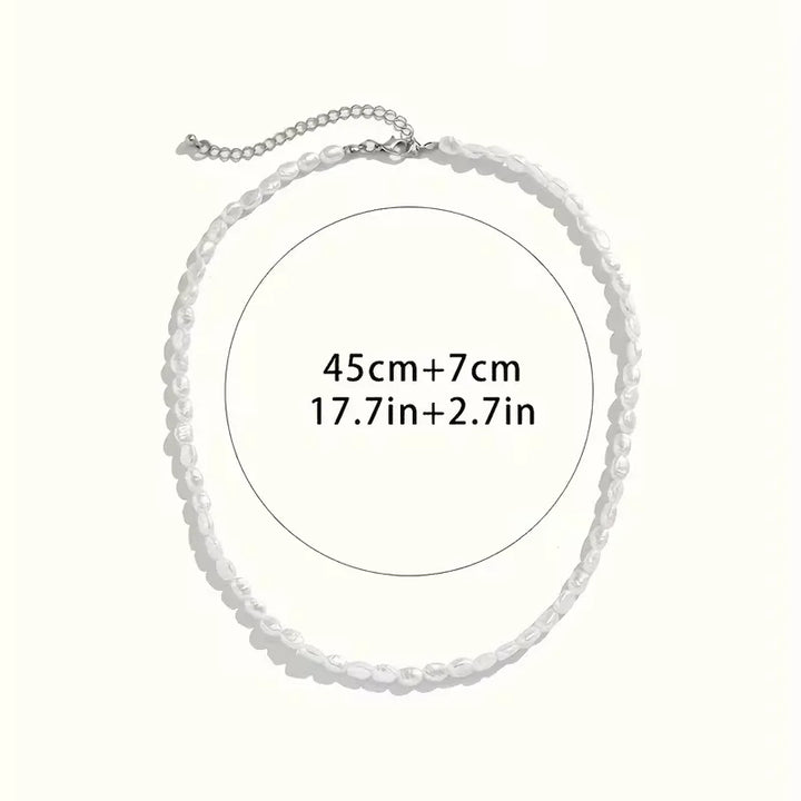 Barokke ketting met imitatie parels