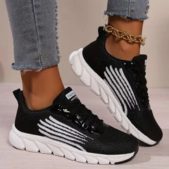 Lage sneaker met mesh bovenwerk