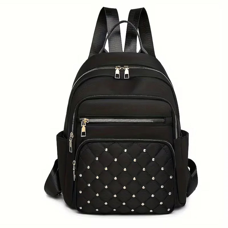 Rugzak met quilted voorkant