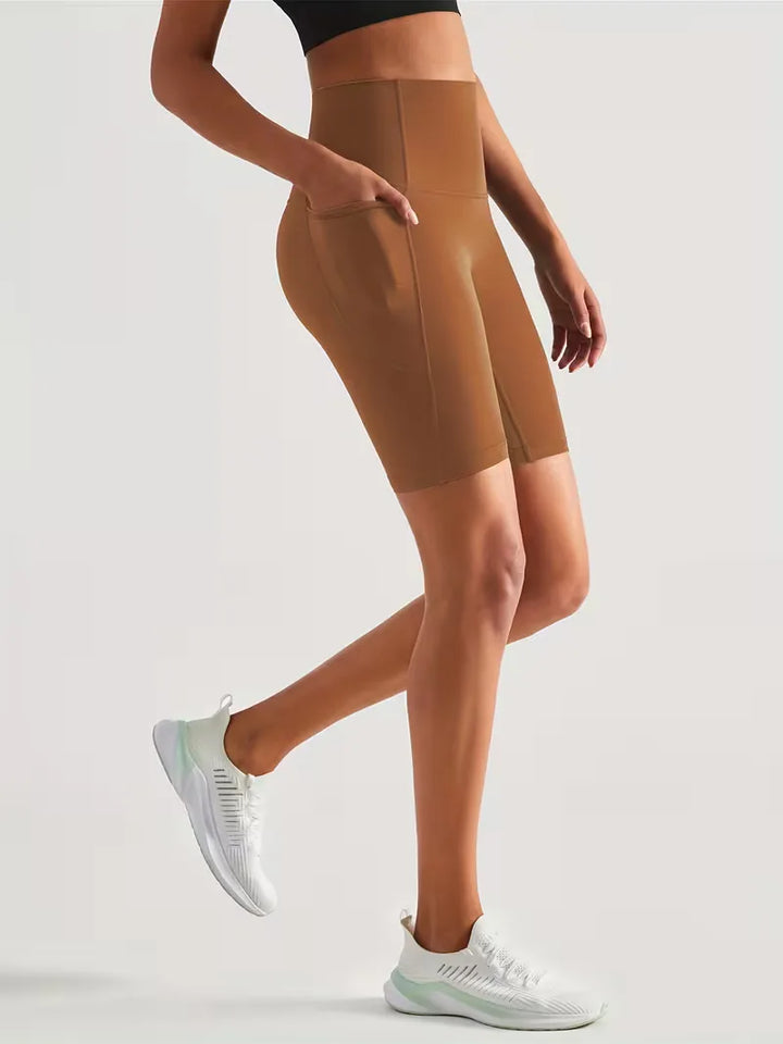 Sportshort met hoge taille