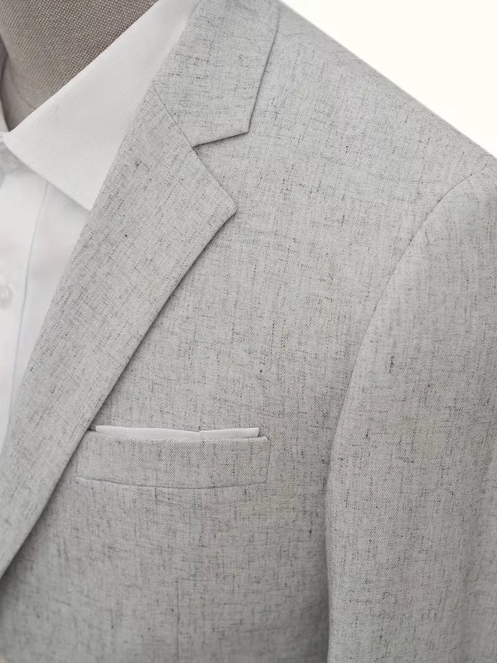 Linnen colbert slim fit