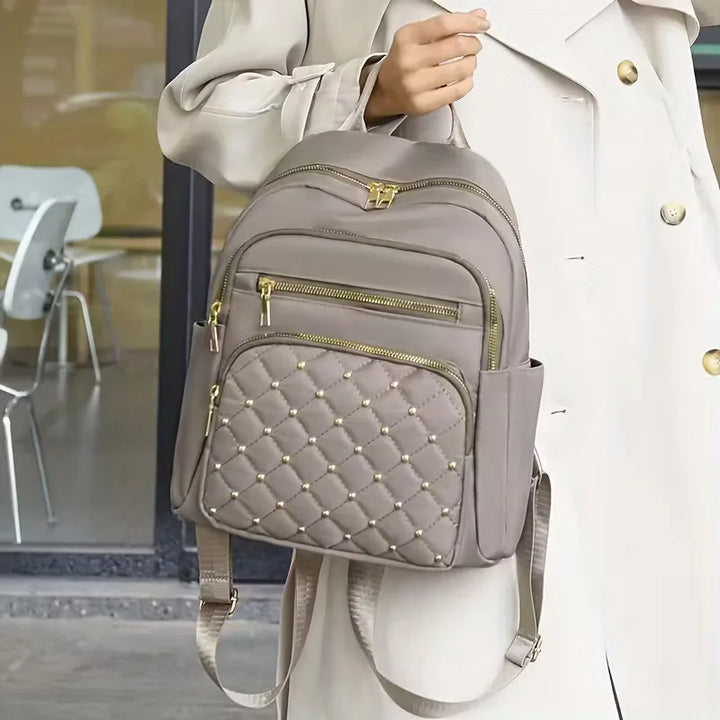 Rugzak met quilted voorkant