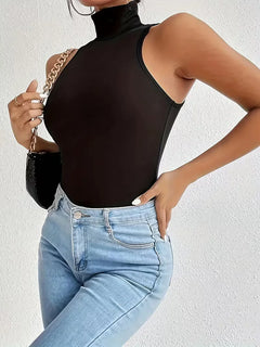 Bodysuit met turtle neckline