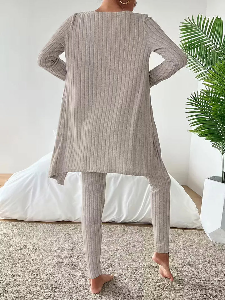 Driedelige set met cardigan