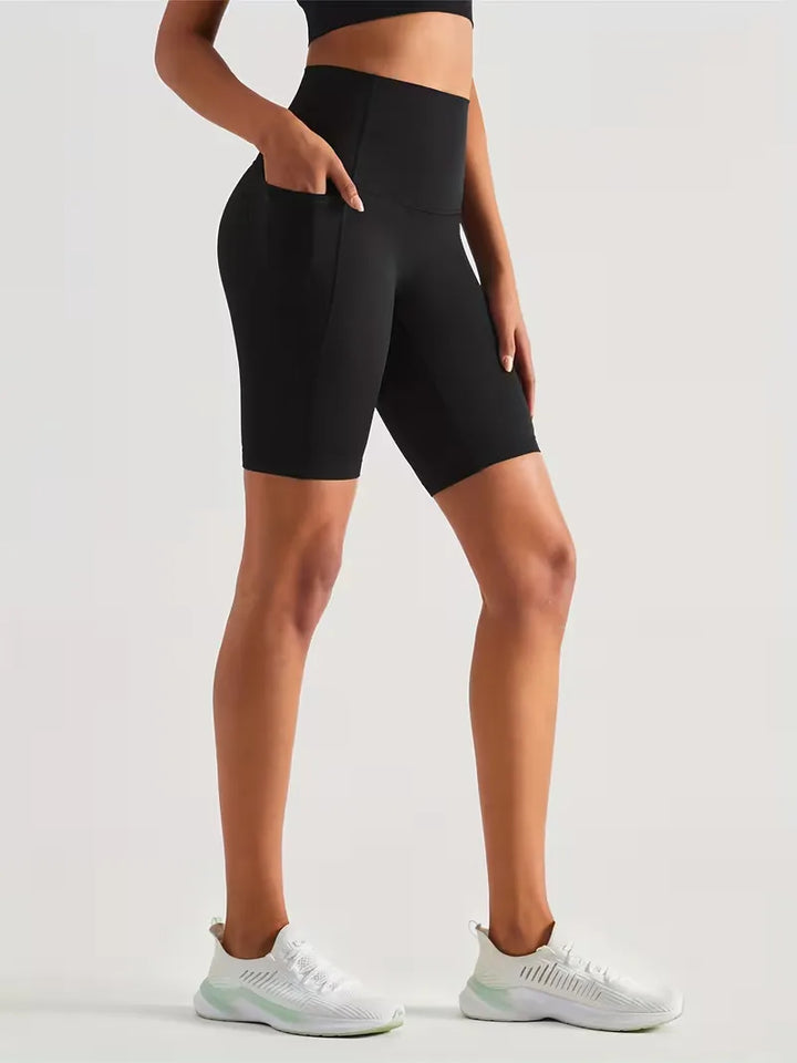 Sportshort met hoge taille