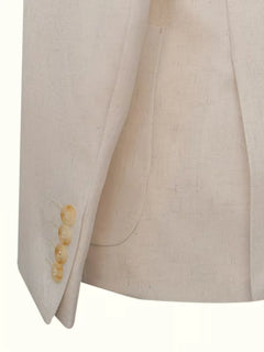 Blazer met V-hals en knopen