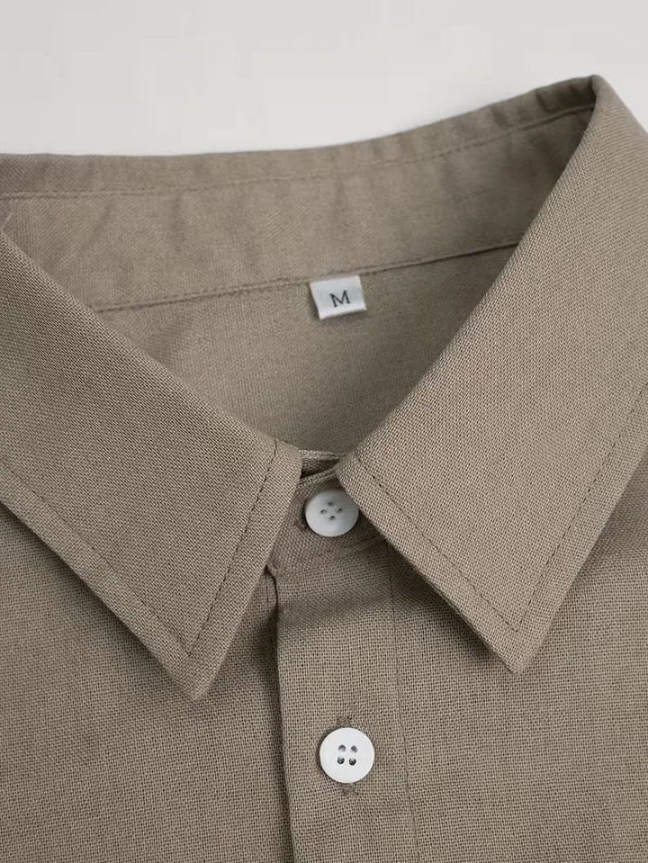 Casual heren shirt met lange mouwen