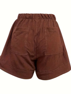 Korte broek met elastische taille