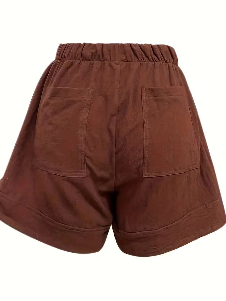 Korte broek met elastische taille