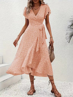 Wikkeljurk met bloemen