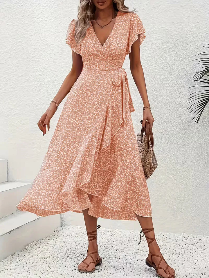 Wikkeljurk met bloemen