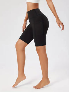 Slim-fit high-waisted shorts