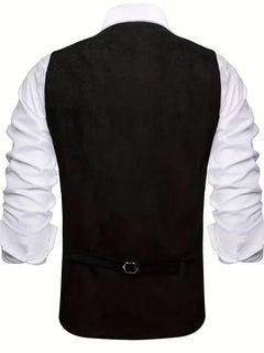 Gilet met V-hals en knopen