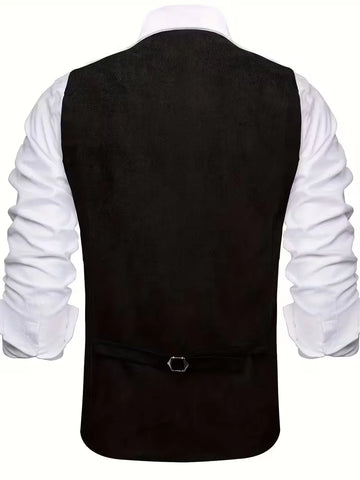 Gilet met V-hals en knopen