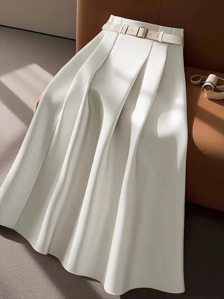 Plooirok met hoge taille