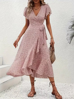 Wikkeljurk met bloemen