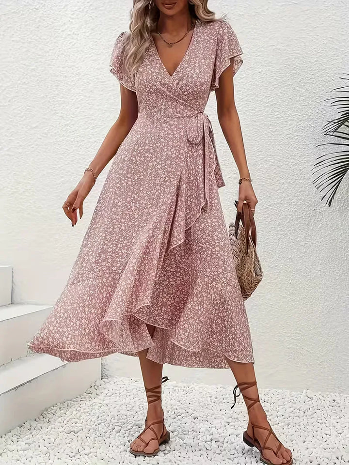 Wikkeljurk met bloemen