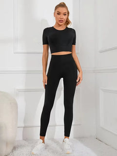 Tweedelige set met crop top